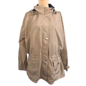 Totes Khaki Full Zip Jacket Size 2XL Casual Neutral Lightweight